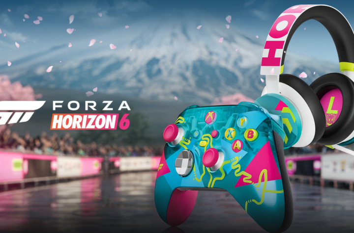 Forza Horizon 6 controller and headset