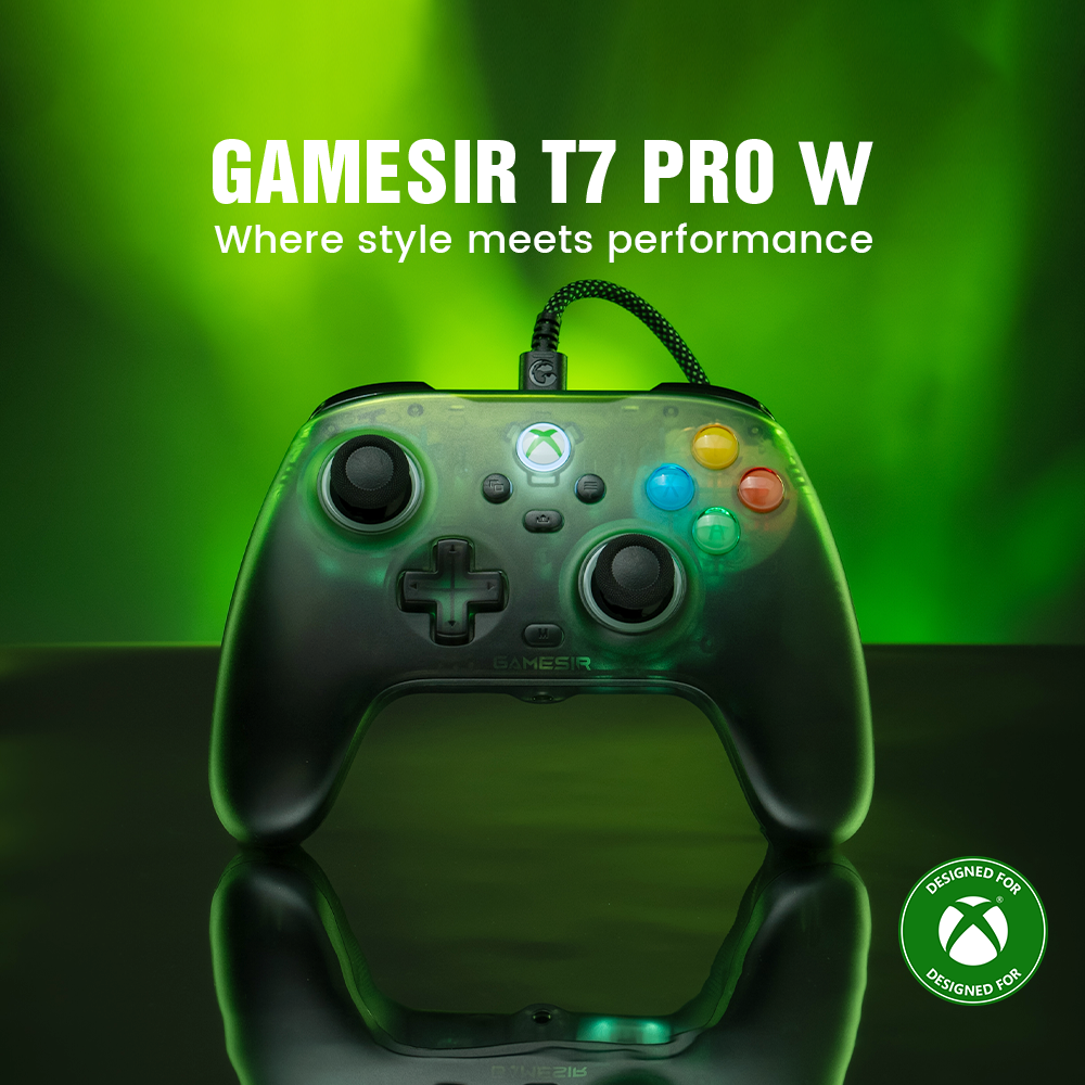 The GameSir T7 Pro W Retro Green Controller (1)