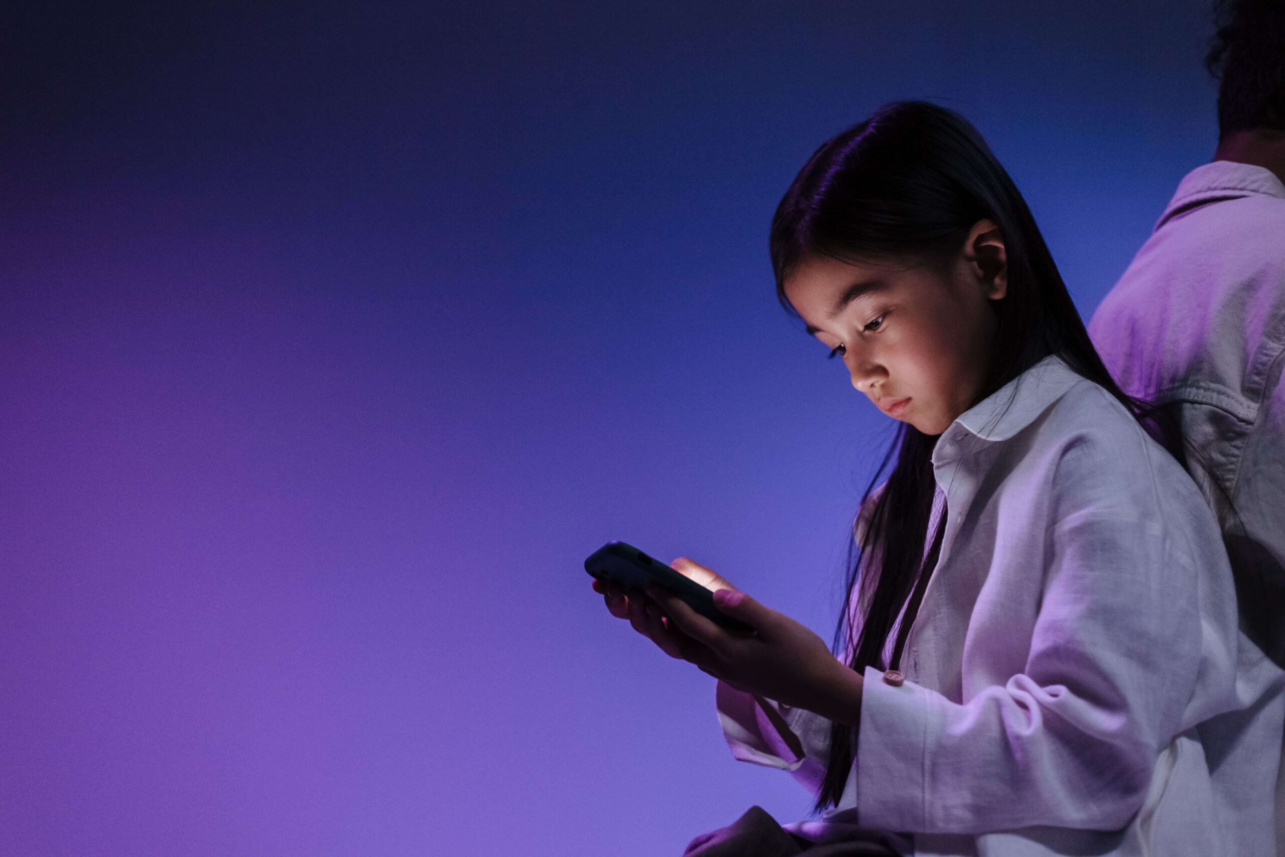 Kid Using Social Media/Phone