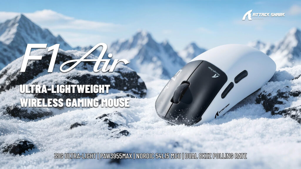 Attack Shark F1 AIR gaming mouse