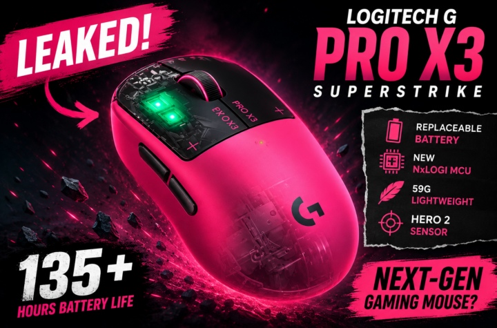 Logitech G Pro X3 Superstrike gaming mouse