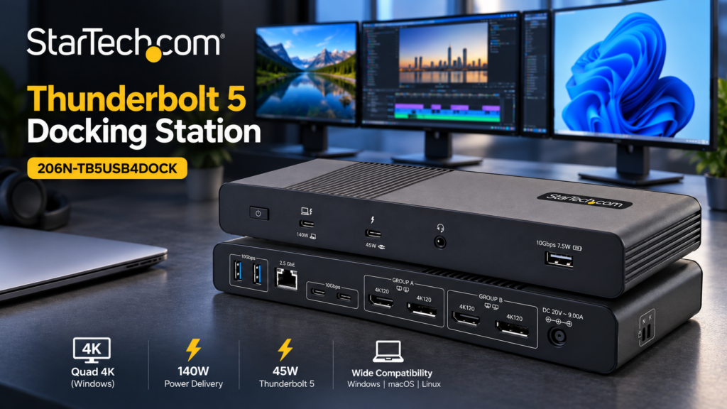 StarTech.com Thunderbolt 5 dock (1)