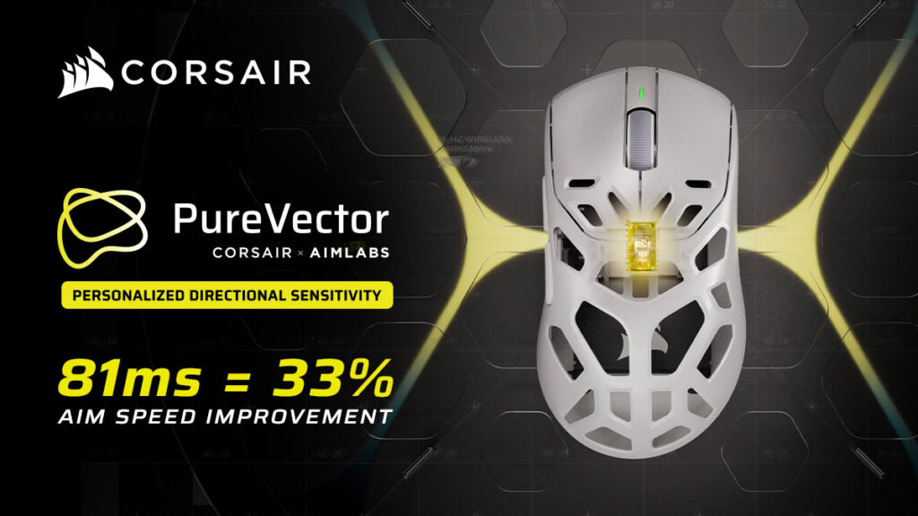 Corsair Sabre V3 Pro PureVector Offers Custom Aiming