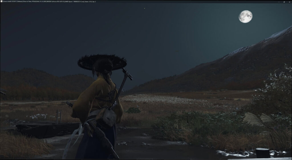 Ghost of Yotei running on Sharpemu