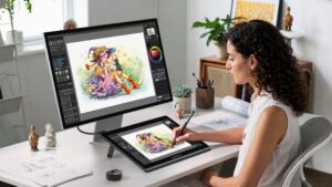 UPERFECT UD14BQ 2.5K QLED Display and Digital Pen (1)